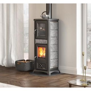 Poêle à bois avec four  - LA NORDICA Gemma Forno 5.0 Pierre 7.3 kW