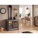 Cuisinière à bois raccordable - LA NORDICA Rosa XXL.16 Steel 10.5 kW