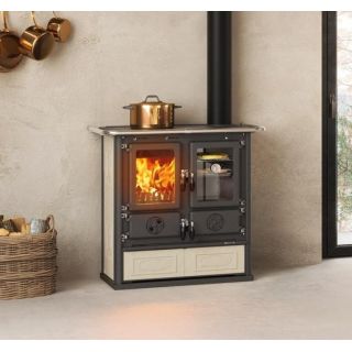 Cuisinière à bois raccordable - LA NORDICA Rosetta.16 Ceramica 7.9 kW