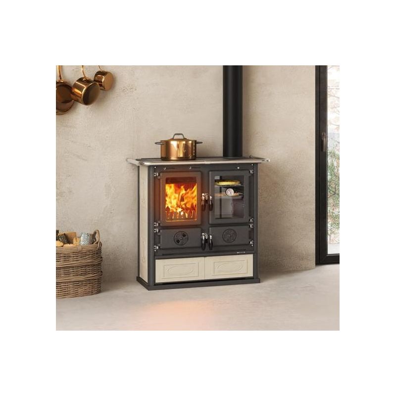 Cuisinière à bois raccordable - LA NORDICA Rosetta.16 Ceramica 7.9 kW