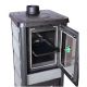 Poêle à bois avec four  - LA NORDICA Gemma Forno 5.0 Pierre 7.3 kW