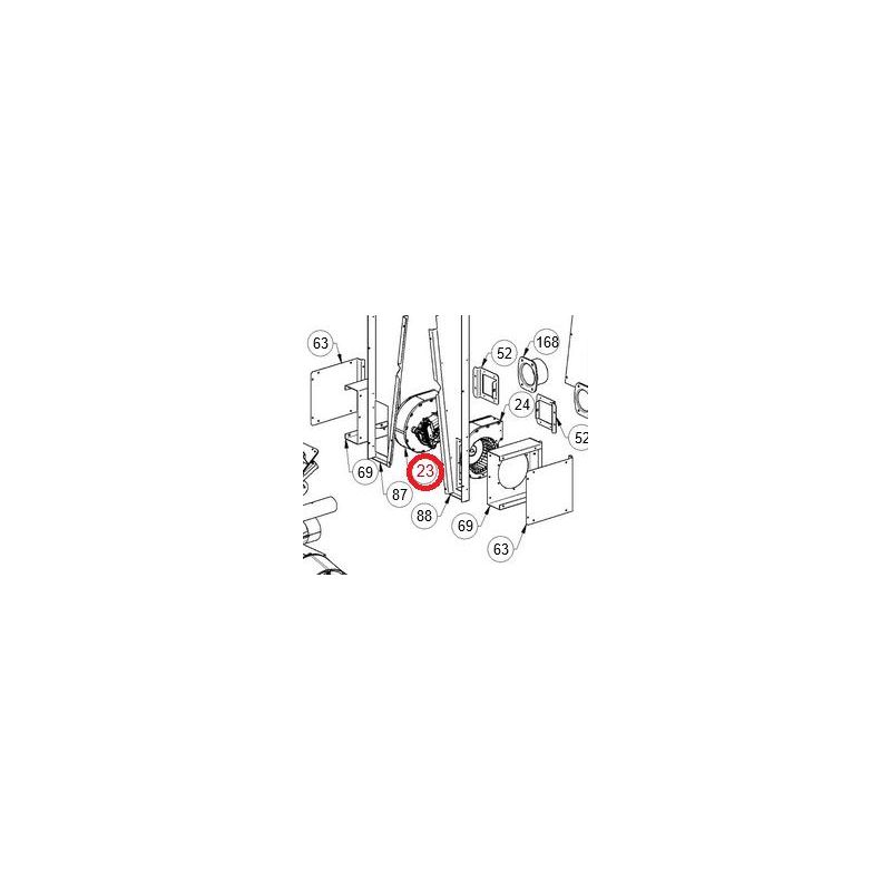 Ventilateur centrifuge gauche - TERRY PLUS EXTRAFLAME