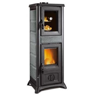 Poêle à bois avec four  - LA NORDICA Gemma Forno 5.0 Pierre 7.3 kW