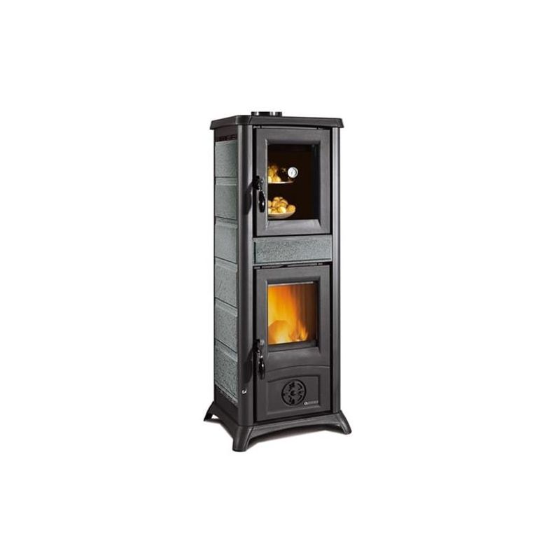 Poêle à bois avec four  - LA NORDICA Gemma Forno 5.0 Pierre 7.3 kW