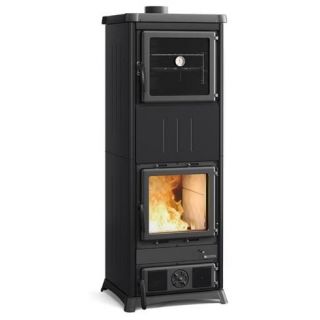 Poêle à bois avec four raccordable - LA NORDICA Nova Forno Steel.16 11.8 kW