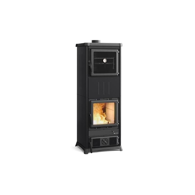 Poêle à bois avec four raccordable - LA NORDICA Nova Forno Steel.16 11.8 kW