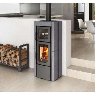 Poêle à bois avec four en pierre - LA NORDICA Ester Forno 5.0 8.2 kW