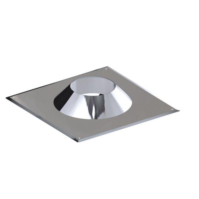 Plaque de finition pour conduit maçonné avec collet Ø80mm - DINAK SW