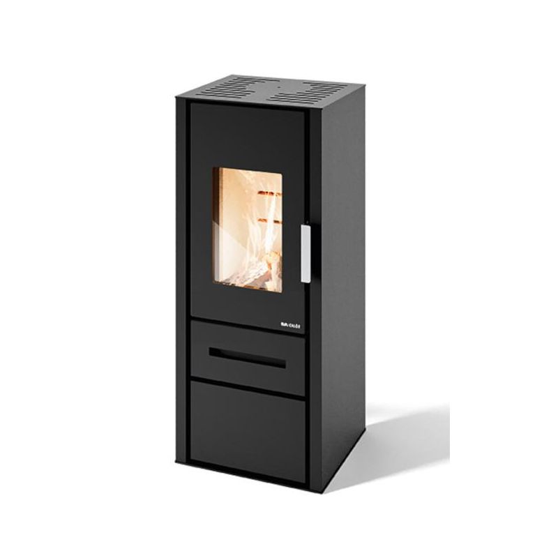 Poêle a bois ventilé étanche - EVACALOR Livia Ventilata 8 kW