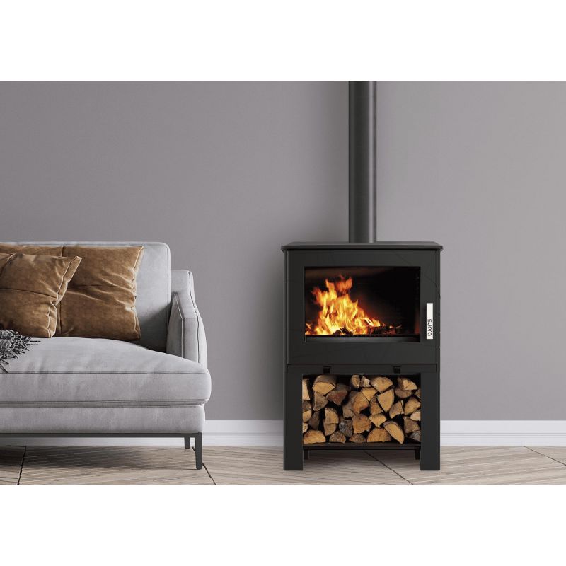 Poêle à bois étanche en fonte - SUPRA Adam Bûcher 7.3 kW
