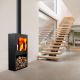 Poêle à bois étanche - SUPRA Jacco Bûcher 4.8 kW