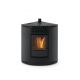 Poêle à granules d'angle ventilé - ORIGINE PHEBO Asia 12.7 kW