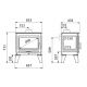 Poêle à bois raccordable en fonte - SUPRA Georges 6.7 kW
