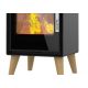 Poêle à bois étanche - SUPRA Jacco pieds bois 4.8 kW