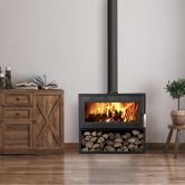 Poêle à bois étanche - SUPRA Larry Bûcher 8.5 kW