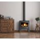 Poêle à bois raccordable en fonte - SUPRA Georges 6.7 kW