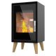 Poêle à bois étanche - SUPRA Jacco pieds bois 4.8 kW