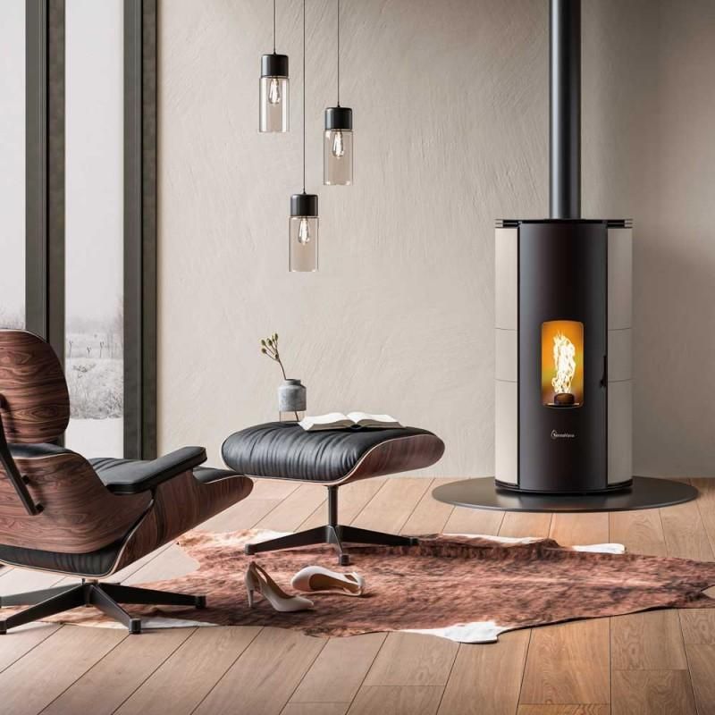 Poêle à granules ventilé étanche - TERMOVANA Louvre 9.0 PJ 8.2 kW