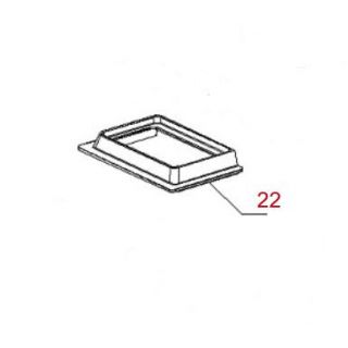 Support déflecteur fonte - ESTER FORNO EVO