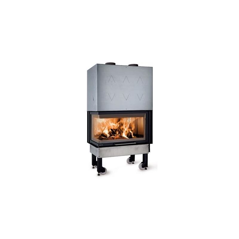 Insert à bois angle gauche - LA NORDICA Monoblocco 800 Angolo SX 12.5 kW