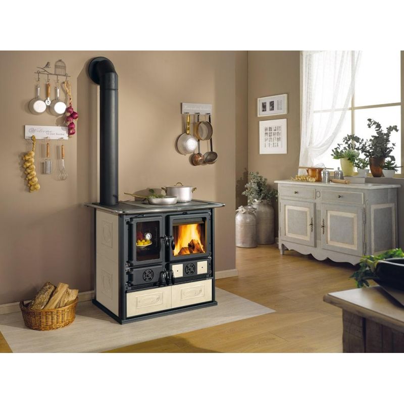 Cuisinière à bois raccordable - LA NORDICA Rosa Sinistra Reverse 8.2 kW