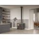 Cuisinière à bois - LA NORDICA Rosa XXL 5.0 Steel 11 kW