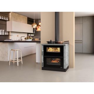 Cuisinière à bois raccordable - LA NORDICA Verona XXL.16 Petra 7 kW