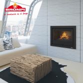 Insert à bois ventilé canalisable - BRONPI Paris 70 12 kW
