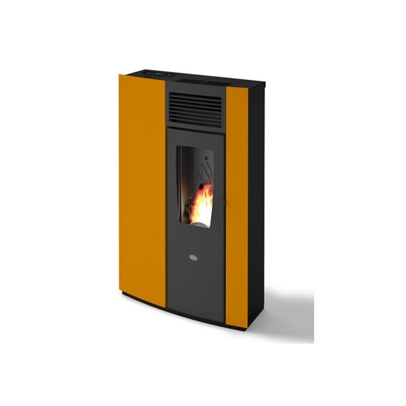 Poêle à granules ventilé extra plat - EVACALOR Perla 6.5 kW