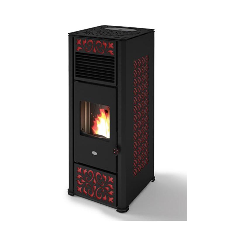 Poêle à granules ventilé canalisable - EVACALOR Gemma 14 kw