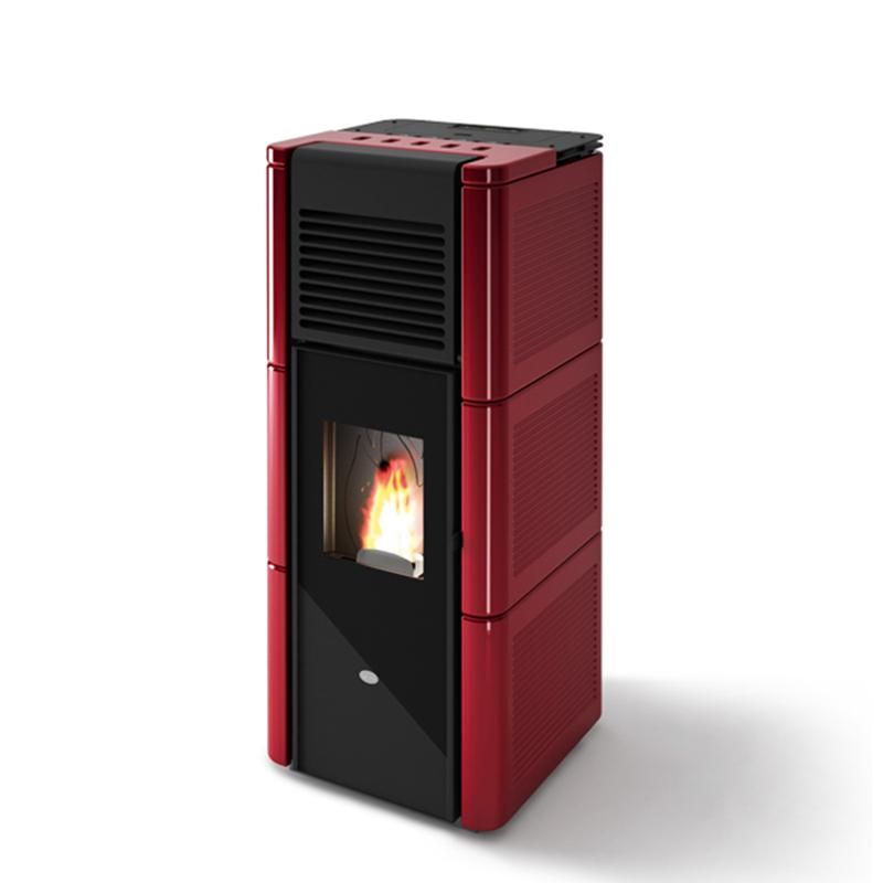  Poêle à granules ventilé céramique canalisable - EVACALOR Zoé 14 kw