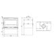 Poêle à bois ventilé double face - FIREMATIC Ottawa - M 12.6 kW
