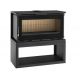 Poêle à bois raccordable avec bûcher - FIREMATIC Toronto - M 12.8 kW