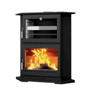 Poêle à bois d'angle avec four - FIREMATIC Tucson 10.9 kW
