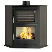 Poêle à bois d'angle avec four - FIREMATIC Michigan 9.5 kW