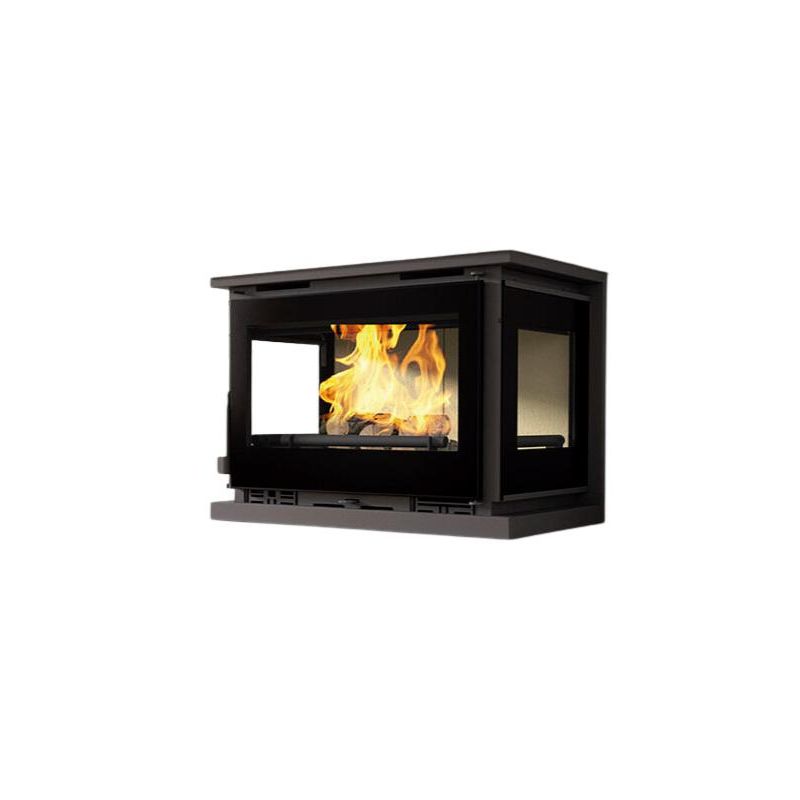 Insert à bois 3 vitres ventilé - FIREMATIC Dali 12.6 kW