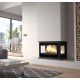 Insert à bois 3 vitres ventilé - FIREMATIC Abby 12.8 kW