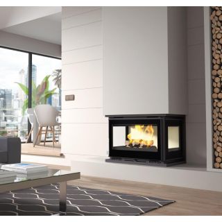 Insert à bois 3 faces ventilé - FIREMATIC Abby 12.8 kW