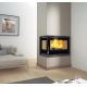 Insert à bois 2 vitres ventilé - FIREMATIC Jenn-I 12.8 kW