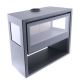 Poêle à bois 3 vitres - PANADERO Chopin 3V 8.2 kW