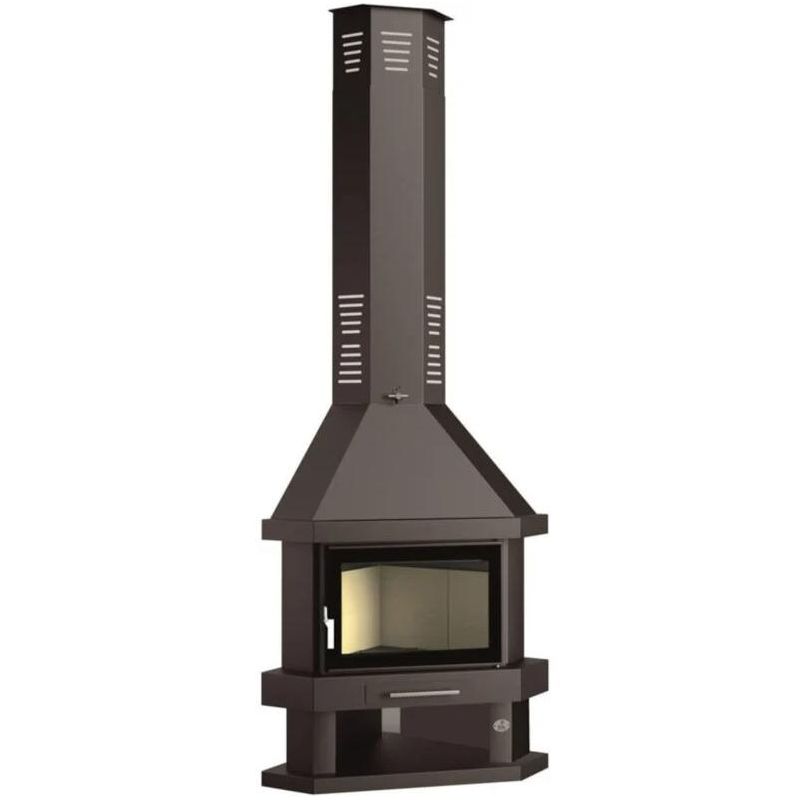 Poêle à bois cheminée d'angle - FIREMATIC Arizona 10.4 kW
