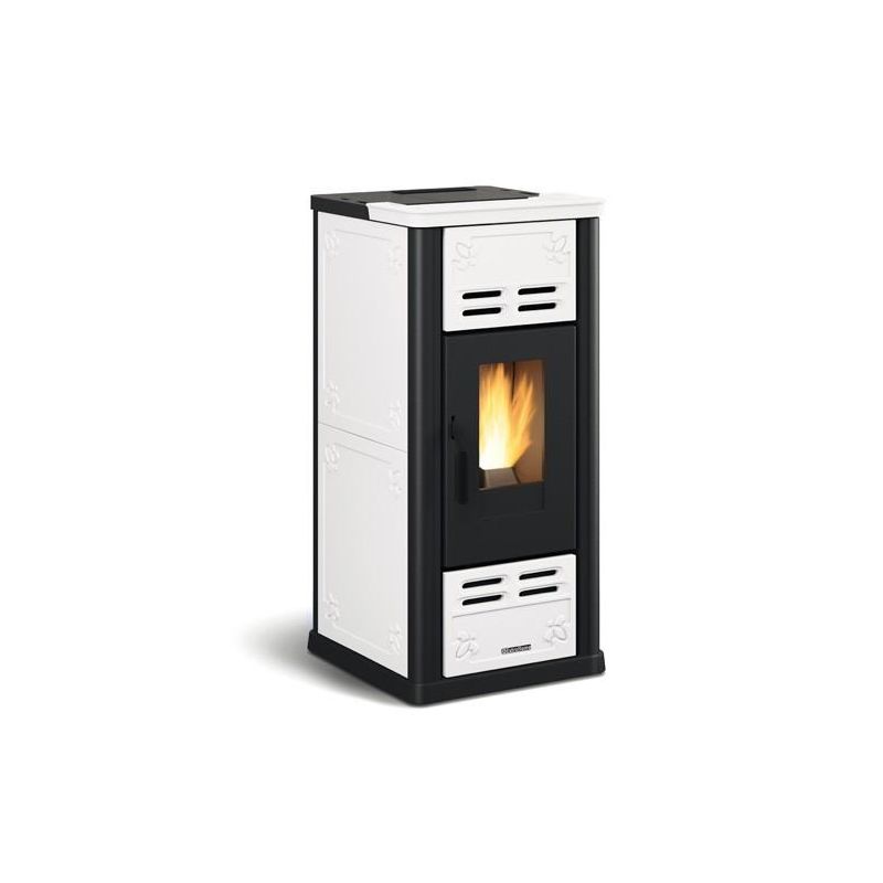 Poêle à granulés ventilé céramique - EXTRAFLAME Serafina Lux Evo 8 kW