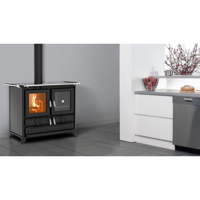 Cuisinière à bois en fonte - THERMOROSSI Klara Evo 12.1 kW