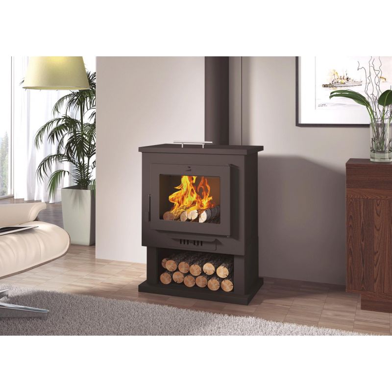 Poêle à bois chauffe plat - FIREMATIC Utha 11.2 kW