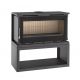 Poêle à bois raccordable avec bûcher - FIREMATIC Toronto - S 12.6 kW