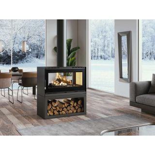 Poêle à bois ventilé double face - FIREMATIC Ottawa - S 12.6 kW