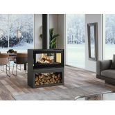 Poêle à bois 2 vitres - FIREMATIC Ottawa - S 12.6 kW