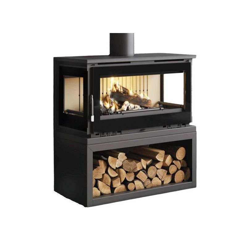Poêle à bois ventilé 3 vitres - FIREMATIC Calgary - S 12.5 kW