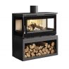 Po&ecirc;le &agrave; bois raccordable 3 faces - FIREMATIC Calgary - S 12.5 kW