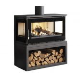 Poêle à bois raccordable 3 vitres - FIREMATIC Calgary - S 12.5 kW